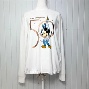 Disney 50th‎ Anniversary Mickey Mouse Long Sleeve Top Size S NEW thumbnail 2