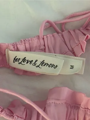 For Love & Lemons Everyday Bralette in Light Pink Satin thumbnail 4
