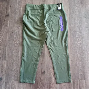 Express Ponte Pants Stretch Slim High Rise Green Women XXL Career Pull On thumbnail 7