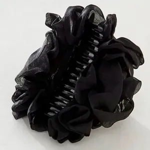 NWT Free People Black Scrunchie Hair Claw Clip thumbnail 1