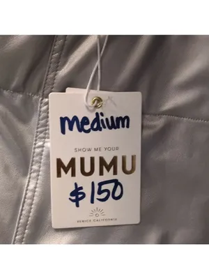 Show Me Your Mumu Silver Nashville Pull On Flares Faux Leather Size Medium thumbnail 8