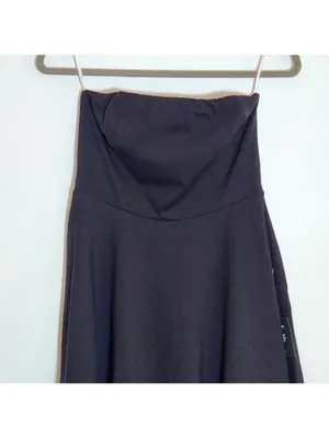 Lulus Black Strapless Cocktail Mini Dress Size Small NWT thumbnail 3