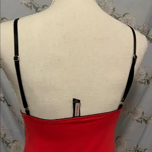 Victoria's Secret Red and Black Lace Chemise thumbnail 4