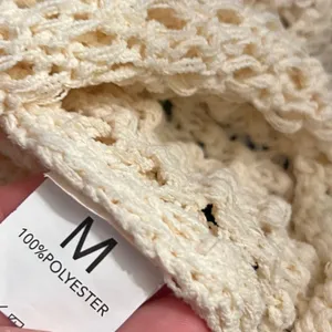 Cream textured Lace Knit sweater thumbnail 4