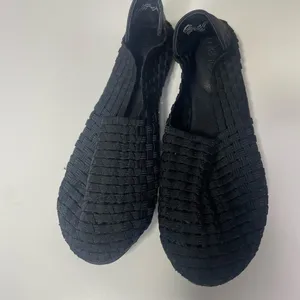 Me Too Sonnets Black Woven Fabric Ballet Flats Slip On Shoes Women‎ Size 7 thumbnail 2