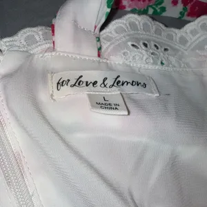 For Love & Lemons Petal Tank Mini Dress Carnation Size Large thumbnail 6