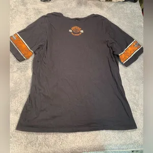 Harley-Davidson Black Tee with Orange Graphics villa ridge MO thumbnail 6