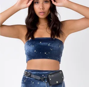 Princess Polly Velvet Stars Bandeau Top thumbnail 1