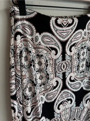 Anthropologie Maeve Corvo Wrap Skirt Paisley Pull‎ On Stretch Size XS thumbnail 3