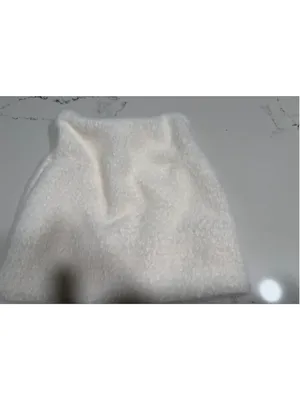 NEW Women's Faux Fur Cat Ear Beanie Hat One Size White thumbnail 2