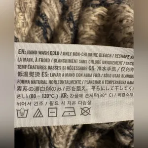 Abercrombie & Fitch Fairisle Tan, Blue and Cream Cardigan Size S thumbnail 8