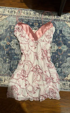 Vintage Y2K Tank Top Pink Size M thumbnail 1