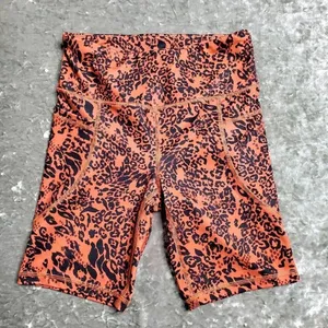 Bebe‎ Leopard Print Biker Shorts thumbnail 1