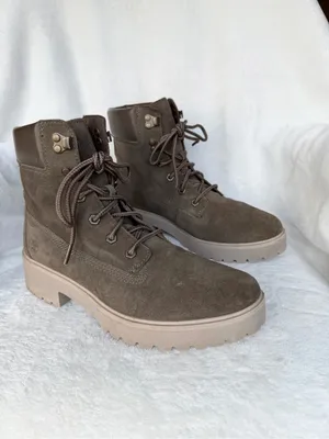Timberland Women's Carnaby Cool 6" Boot Ankle, Olive Suede, Size 10 thumbnail 7