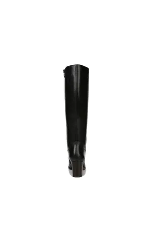 Franco Sarto Black leather Riding Boots Tall Zip Calf thumbnail 3