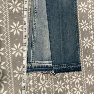 AMO Crop Boot Jeans Distressed Raw Hem‎ Size 24 Retro Street Style Casual Cool thumbnail 14