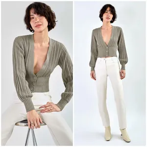 Aritzia Wilfred Merino Wool V-neck Cardigan Size XXS thumbnail 2