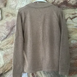 Commense Leisure Collared Pullover Sweater size small Tan thumbnail 6