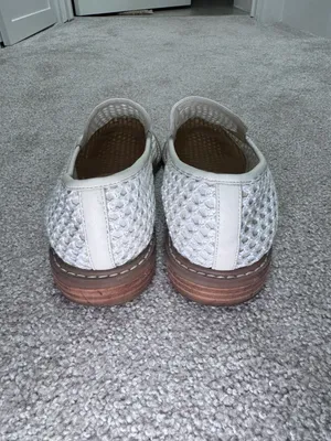 Dolce Vita White Woven Mesh Slip-On Loafers thumbnail 3