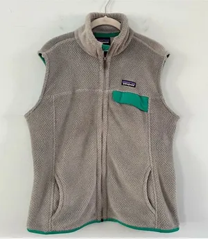 Patagonia Re-tool Polartec Gray Fleece Zip Up‎ Vest thumbnail 1