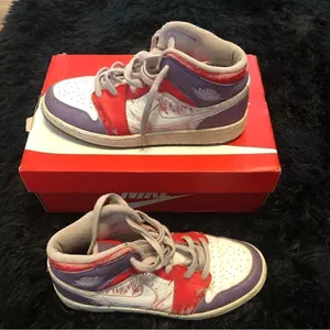 NIKE air Jordan 1 premium GS mid top shoes sneakers women’s 6.5 thumbnail 6