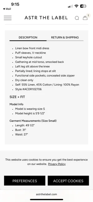 ASTR the Label White Midi Linen Dress thumbnail 6