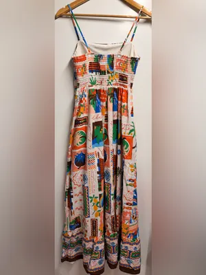 SugarLips Lumy Mix Vin Smocked Maxi Dress size xs women’s thumbnail 5