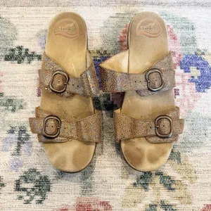 Dansko Womens Double Buckle Slip On Sandals 39 US 8.5/9‎ Casual Comfort Beachy thumbnail 2