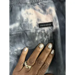 Sanctuary Anthropologie Carefree Cargo Jogger Pant Gray Tie Dye size Medium thumbnail 4