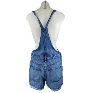 Madewell Adirondack Women's Blue Denim Jeans Shorts Overalls Jumpsuit Romper S thumbnail 2