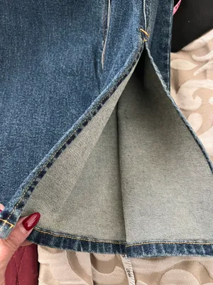 EB DEMIM Split Hem Jegging size Medium with side zipper slit hem NWT Tommy wash thumbnail 10