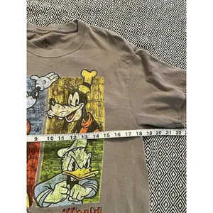 Disney Parks Mickey And Friends Color Block T-shirt Grey Adult Unisex Medium thumbnail 3