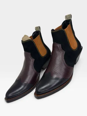 Coach 1941 Bandit Chelsea Boots Black Oxblood Leather Size 5 NIB NWT thumbnail 3