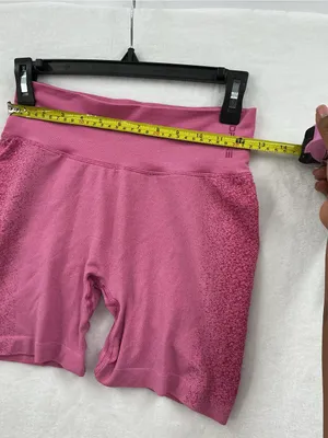 Dfyne High-Waist Seamless Athletic Shorts — Dusty Rose 1123 thumbnail 3