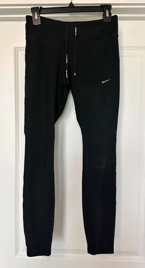 Nike Black Running Leggings Dri-Fit thumbnail 1
