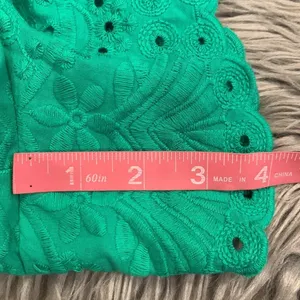 Draper James high rise embroidered eyelet shorts side zip lined 8 thumbnail 10