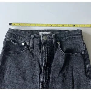 Madewell The Perfect Vintage Wide-Leg Jean Size 27 Black Rinse thumbnail 7
