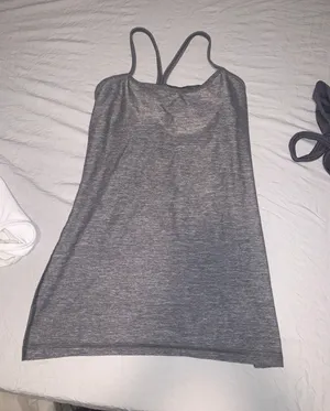 Lululemon Y Tank Top Gray thumbnail 1
