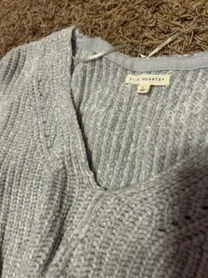 LA Hearts light blue cropped sweater thumbnail 2