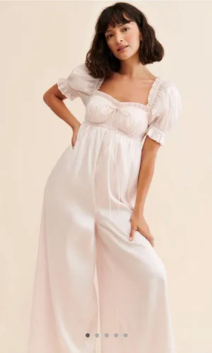 Free People Selkie Seashell Wide Leg Jumpsuit thumbnail 1