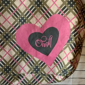 O’NEILL Pink And Gray Plaid Travel/Beach Tote thumbnail 3