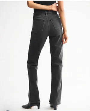 Abercrombie & Fitch Curve Love Ultra High Rise 90s Straight Jean Sz 8/29 thumbnail 4
