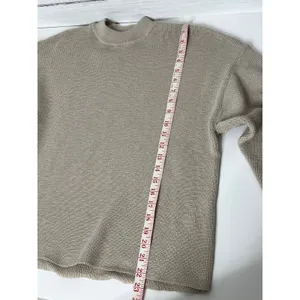Zenana Beige Knit Lounge Matching Set Size Small Sweater Shorts Neutral Tan thumbnail 11