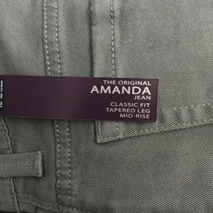 Gloria Vanderbilt Amanda classic tapered leg Green Jeans New thumbnail 4