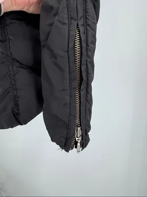 J. Crew Women's Black Chevron-Quilted Puffer Jacket down filled winter xs thumbnail 5