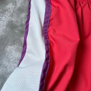 Nike Womens Size Medium Dri-FIT Running Shorts Pink‎ White Purple Athletic Gym thumbnail 13