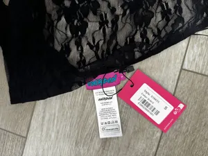 Edikted Black Floral Lace Halter Crop Top thumbnail 5