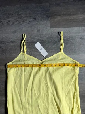 Urban Outfitters Yellow Midi Slip Dress NEW Large Adjustable Summer thumbnail 9