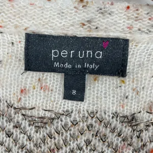 Per Una Winter White Wool Blend Knit Metallic Detail Textured Sweater‎ US Size 4 thumbnail 4