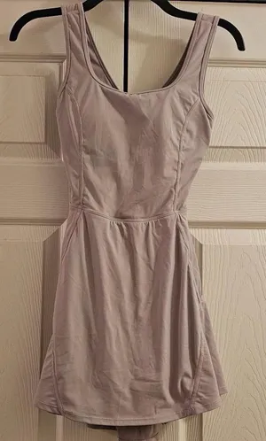 HALARA criss cross back cut out skirt Dress in Dusty Lavender XS thumbnail 1